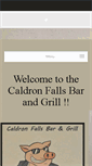 Mobile Screenshot of caldronfallsbarandgrill.com