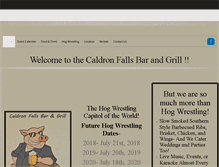 Tablet Screenshot of caldronfallsbarandgrill.com